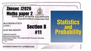 Thumbnail: Zimsec J2026 Maths Paper 2, Statistics solutions 