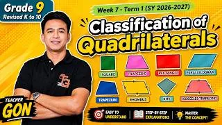 Thumbnail: Grade 9 Math Term 1 Week 7: Classification of Quadrilaterals - First Term Teacher Gon