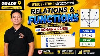 Thumbnail: Grade 9 Math Term 1 Week 3: Domain and Range of Relation and Functions - First Term Teacher Gon