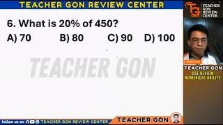Thumbnail: PERCENTAGE TRICK - Civil Service Exam Review by Teacher Gon Review Center