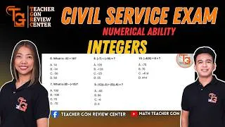 Thumbnail: Integers - Numerical Ability | CSE - LET - NAPOLCOM - UPCAT