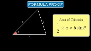 Thumbnail: Triangle Area Using Sine - Geometry | MathVsScience | math