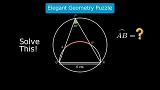 Thumbnail: Can you solve this Elegant Geometry Puzzle? | MathVsScience | math