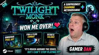 Thumbnail: 🧙 Twilight Monk Won Me Over! A Surprisingly Charming Metroidvania | NextFest 08 | Gamer Dan