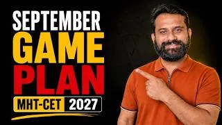 Thumbnail: MHT CET 2027 | September Game Plan to Finish 14 Chapters Fast