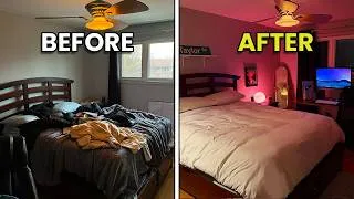 Thumbnail: Transforming My Brothers MESSY Room Into His DREAM Room!