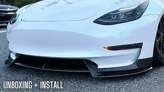 Thumbnail: 2min Tesla Model 3/Y Front Lip Spoiler Install!