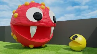 Thumbnail: Pacman Vs Red Color Polkadot Monster (Level 4 Maze)