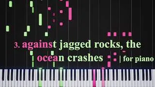 Thumbnail: Piano | against jagged rocks, the ocean crashes【original composition 3. MIDI tutorial】