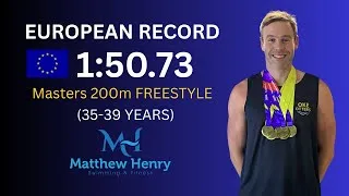 Thumbnail: Personal Best Aged 35 | 🏊‍♂️ European & British Record – 200m Freestyle (35–39 Years)