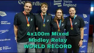 Thumbnail: WORLD RECORD - Mixed 4x100m Medley Masters 100+