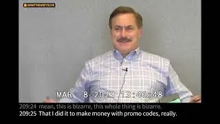 Thumbnail: Mike Lindell deposition video in Dr. Eric Coomer lawsuit (full clips)