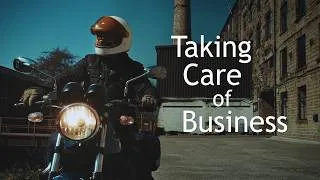 Thumbnail: Taking care of business on a Moto Guzzi V7 Special.