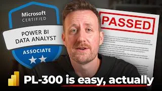 Thumbnail: it’s boring but here’s how to pass PL-300 Power BI exam (+NEW insane update⚠️)