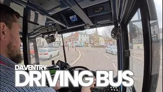 Thumbnail: Bus driving around Daventry