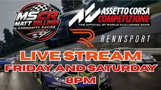 Thumbnail: Live Community Racing! Rennsport Endurance & ACC GT3 Battles!