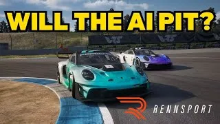 Thumbnail: Does the AI Actually Pit in Rennsport? I Tested It!