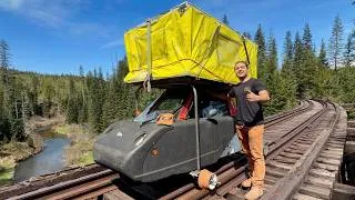Thumbnail: I Built a Micro Camper for Abandoned Railroads! Start to Finish