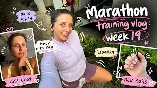Thumbnail: Marathon training - week 19 | new nails, back injury, Ironman 💅🏻🏃🏼‍♀️