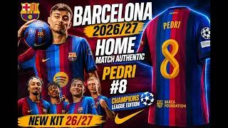Thumbnail: 🔥 NEW FC Barcelona 2026/27 Home Match Authentic Jersey | Pedri #8 Champions League Edition