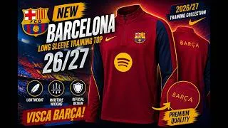 Thumbnail: 🔥 NEW Nike FC Barcelona Long Sleeve Training Top 2026/27 | First Look & Review!