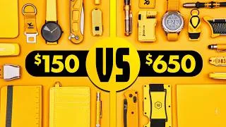 Thumbnail: $150 vs $650 Complete All-Yellow Everyday Carry Kits