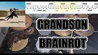 Thumbnail: Grandson - BRAINROT // Drum Cover With Sheet Music