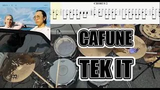 Thumbnail: Cafune - Tek It // Drum Cover With Sheet Music