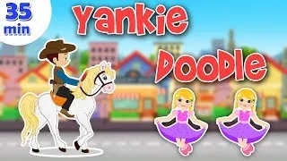 Thumbnail: Yankee Doodle Went To Town Nursery Rhyme || Popular Nursery Rhymes With Max And Louie