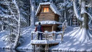 Thumbnail: I Built a Survival Cabin Alone in the Forest… Here’s What Happened After 1 Year.  Bushcraft Shelter