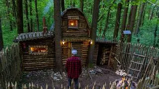 Thumbnail: Upgrading My Off-Grid Log Cabin. Solo Bushcraft Wilderness Project