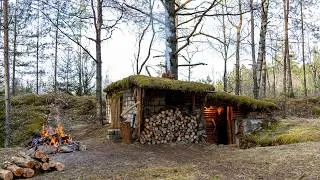 Thumbnail: Returning to my Secret Underground Shelter after 2 Years. Bushcraft Cabin Upgrade!