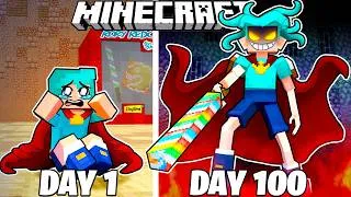 Thumbnail: I Survived 100 Days as RORY REDCAPE in Minecraft!