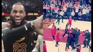 Thumbnail: Best Fan Reactions to LeBron's buzzer beater vs Toronto in Game 3! (NBA Playoffs 2017/2018)