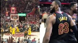 Thumbnail: Best Fan Reactions to LeBron James' Buzzer Beater vs Indiana in Game 5! (NBA Playoffs 2017/2018)