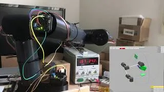 Thumbnail: 3D Printed Robotic Arm Inverse Kinematics and THREEjs based Controller Test