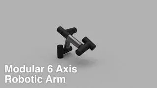 Thumbnail: 3D Printed 6-DOF Robotic Arm WIP Project Video. Modular Design - uStepper