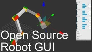 Thumbnail: Browser-Based Three.js Robot HMI GUI - available on GitHub 🚀