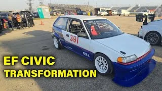 Thumbnail: WHAT A TRANSFORMATION! Honda Civic K-Swap Build — Bodywork, Paint & Final Assembly