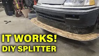 Thumbnail: DIY Front Splitter for Downforce | Cheap & Effective!