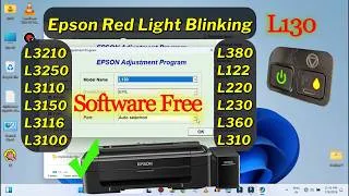 Thumbnail: Epson l130 red light blinking problem solution | Epson l130 service required Fix Red Light Blinking