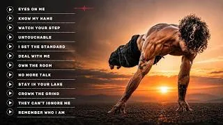 Thumbnail: NO EXCUSES – MAKE THEM RESPECT YOU💪🔥 | Rap Rock Workout Music Playlist | Gym Motivation Anthem