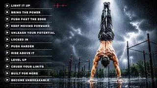 Thumbnail: NO EXCUSES – BECOME UNBREAKABLE 🔥 | Hard Rap Rock Workout Music | Gym Motivation Anthem