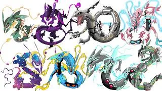 Thumbnail: I Drew 30+ NEW Types For Rayquaza & Mega Rayquaza! 🎨🔥 (Ultimate Type Swap)