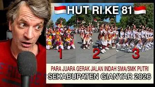Thumbnail: Bule React JUARA GERAK JALAN INDAH SMA/SMK PUTRI GIANYAR 2026 🇮🇩 | HUT RI KE-81