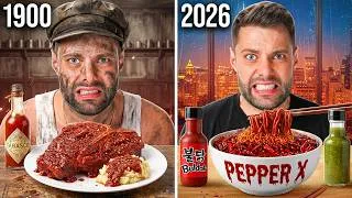 Thumbnail: I Tried 100 Years of Spicy Challenges