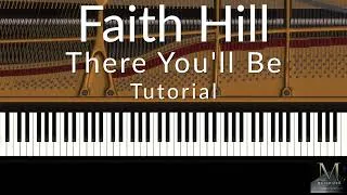 Thumbnail: Faith Hill - There You'll Be ( From Pearl Harbor) - Piano Tutorial / Visualizer - Maximizer