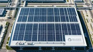 Thumbnail: 🤖 Inside Reliance New Energy's Robotic Solar Module Manufacturing Plant | Future of Solar Technology