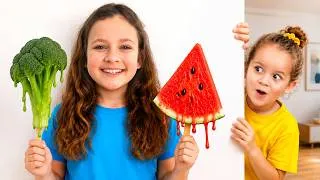 Thumbnail: 🍦 Friends Make Healthy Magical Ice Cream! ✨ Fun Food Adventure for Kids