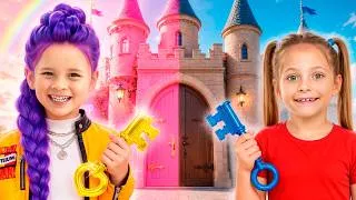 Thumbnail: 🏰 K-Pop Demon Hunters Save the Magic Castle! Superpower Adventure